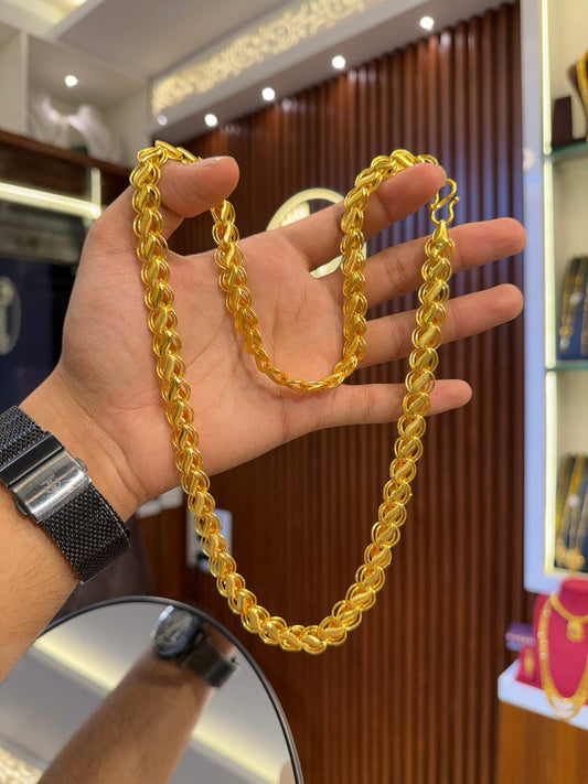 Mens Trending Lotus Chain With Free Gift