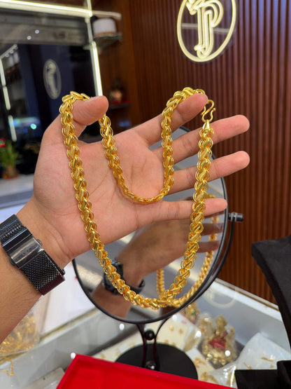 Mens Trending Lotus Chain With Free Gift